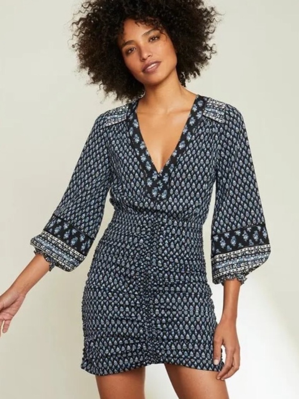 NEW NWT Veronica Beard Zaria Silk Dress In Black Multi